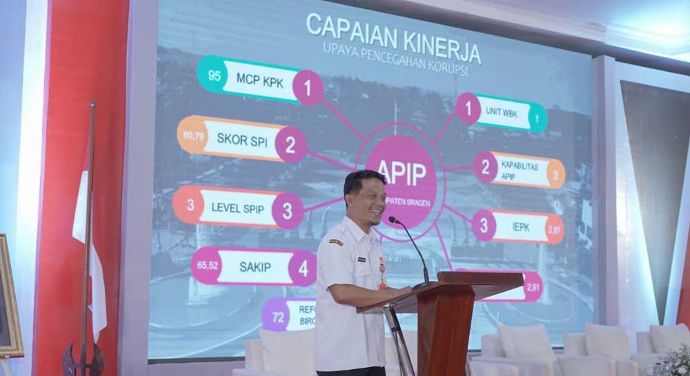 Capaian Kinerja Luar Biasa, Bupati Yuni Apresiasi Kerja Keras Inspektorat Kabupaten Sragen
