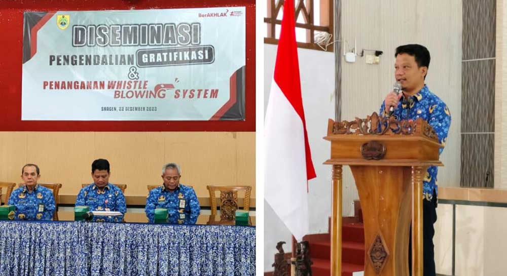Inspektorat Sragen Gelar Diseminasi Gratifikasi dan Penanganan Whistle Blowing System